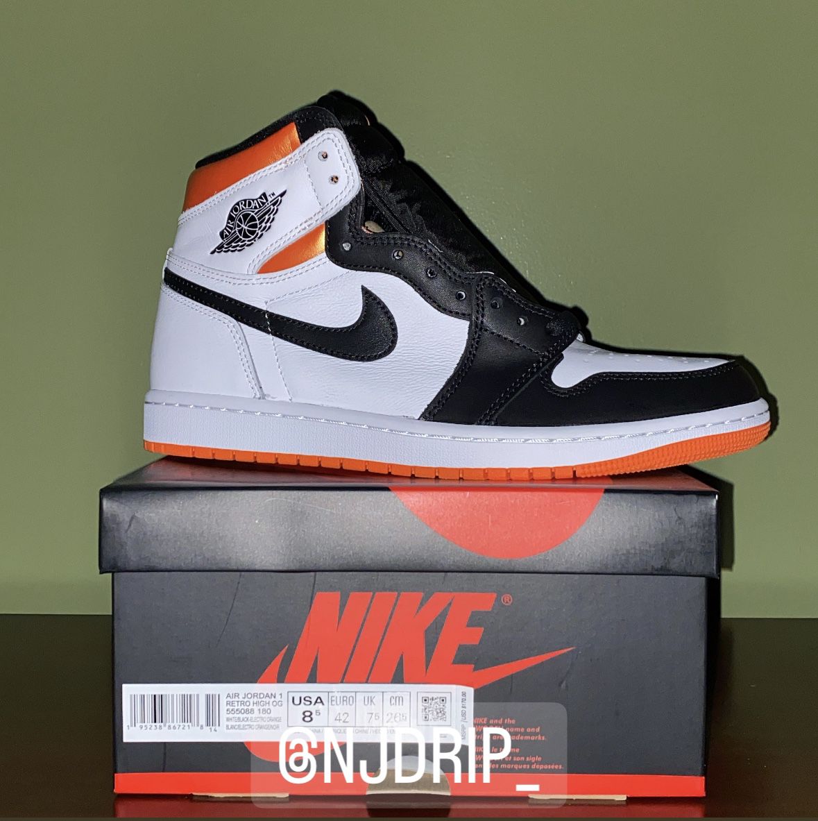 Nike Air Jordan Electro Orange 1’s  Size 8.5 