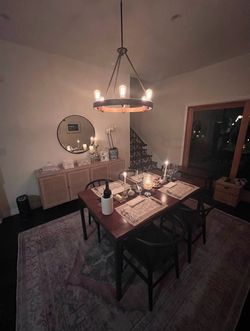 Chandelier with Edison Bulbs - set of 2