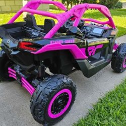 Electric Kids Ride On Car 2 Seater Can Am Brand New 48volts 4x4 With Remote Or Kids Drive With Rubber Tires 
