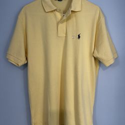 Ralph Lauren yellow polo shirt size S.