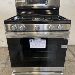 Samsung - 6.0 Cu. Ft. Freestanding Gas Range W/ WiFi, No-preheat Air Fry & Convection - Stainless Steel
