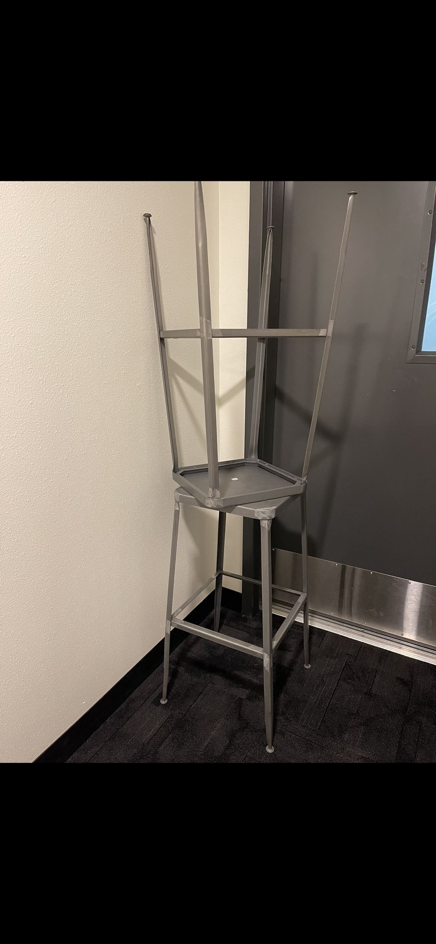 2 CB2 Flint Barstools