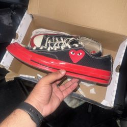 Comme des Garçons Play x Chuck 70 Low 'Black Red'