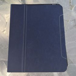 iPad case - navy leather