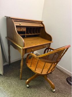 Desk and chair