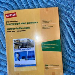 Staples Heavyweight Sheet Protectors