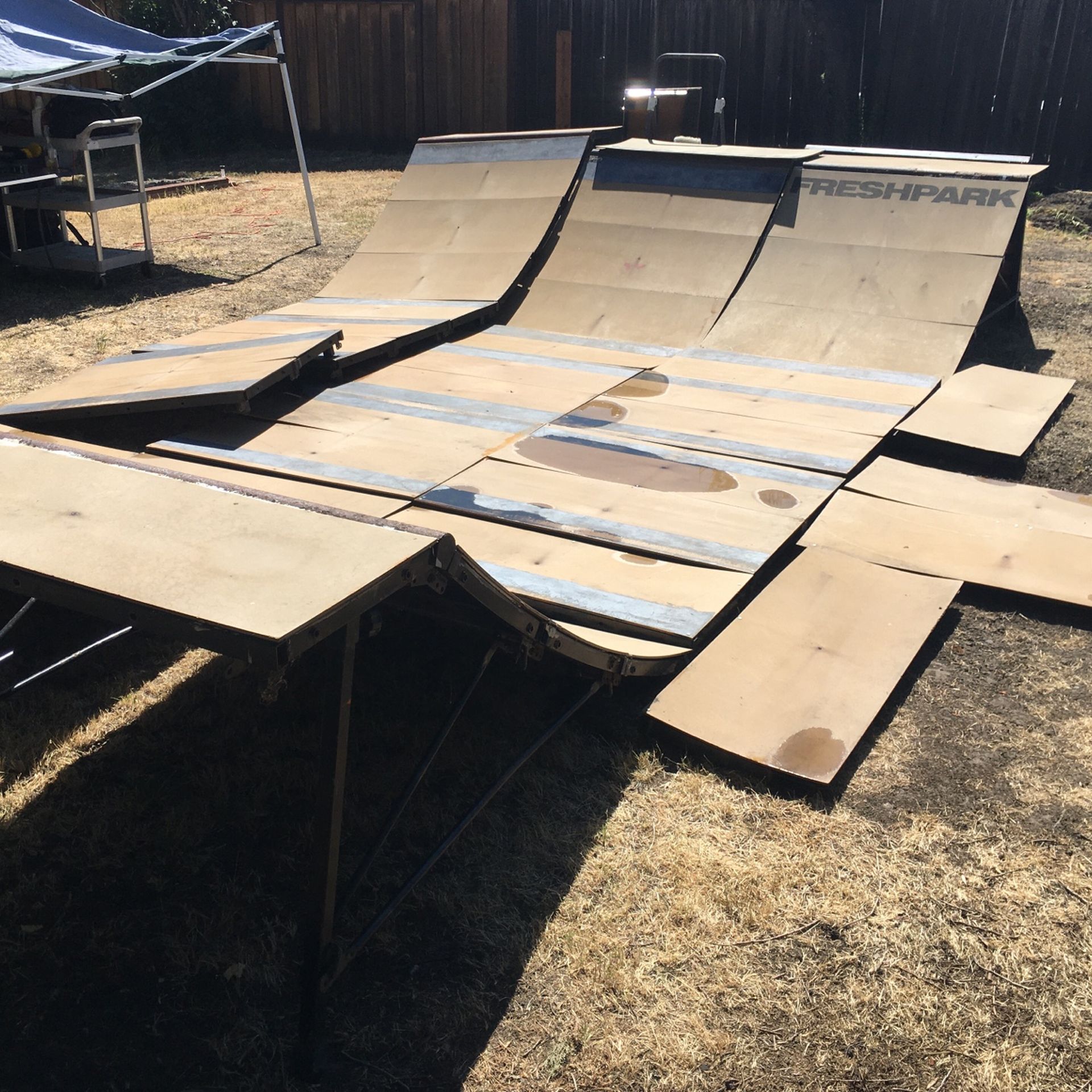 Fresh park Skateboard Ramps Park Half Pipe Mini Ramp