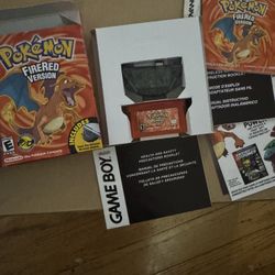 Pokemon Fire Red Version with everything!