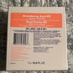 Starbucks Strawberry Acaí Refresher Base BB June 26 2025