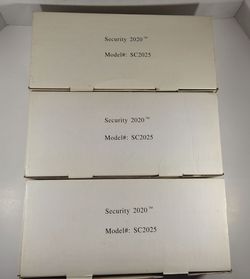 SECURITY 2020 MODEL SC2025 BATTERY-POWERED DUMMY SURVEILLANCE DECOY CAMERAS