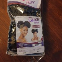 Quick Pony Afro Puffs: Large, Hair Extensions