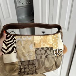 Authentic Vintage Coach Patchwork Shoulder Bag
