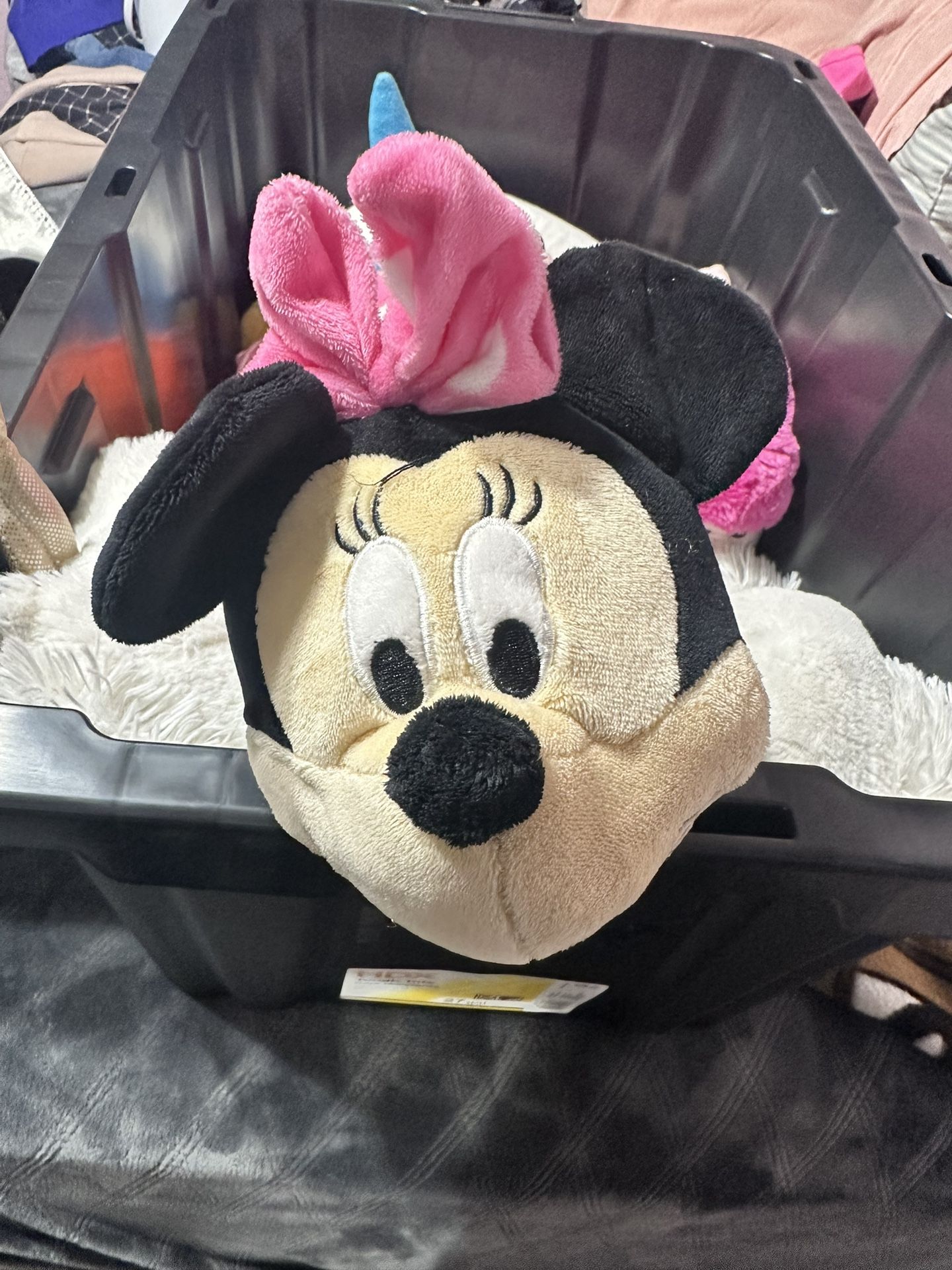 Minnie And Mickey Mouse Reversible Plushy