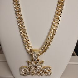 Cuban Link Chain With Charm