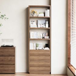 Tall Bookshelf With Drawers - New In Box