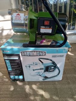 1 HP Portable Sprinkler Pump with Stainless Steel Housing, 1075 GPH Flow Rate