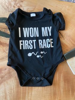 “I WON MY FIRST RACE” Onesie