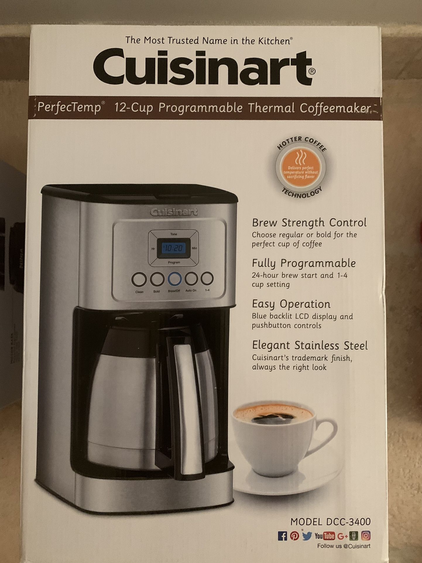 Cuisinart Stainless Steel Cuisinart 3400 Coffee Maker Cuisinart