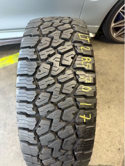 17” tire falken wildpeak LT 285/70/17 semi new with installation $150