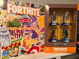 Domez Fortnite Vend-A-Domez Box Set 2019 rare Collectible.  New, unopened box. Action Figure Playsets *EXCLUSIVE*