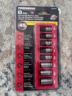 Brand new Power built Universal socket set