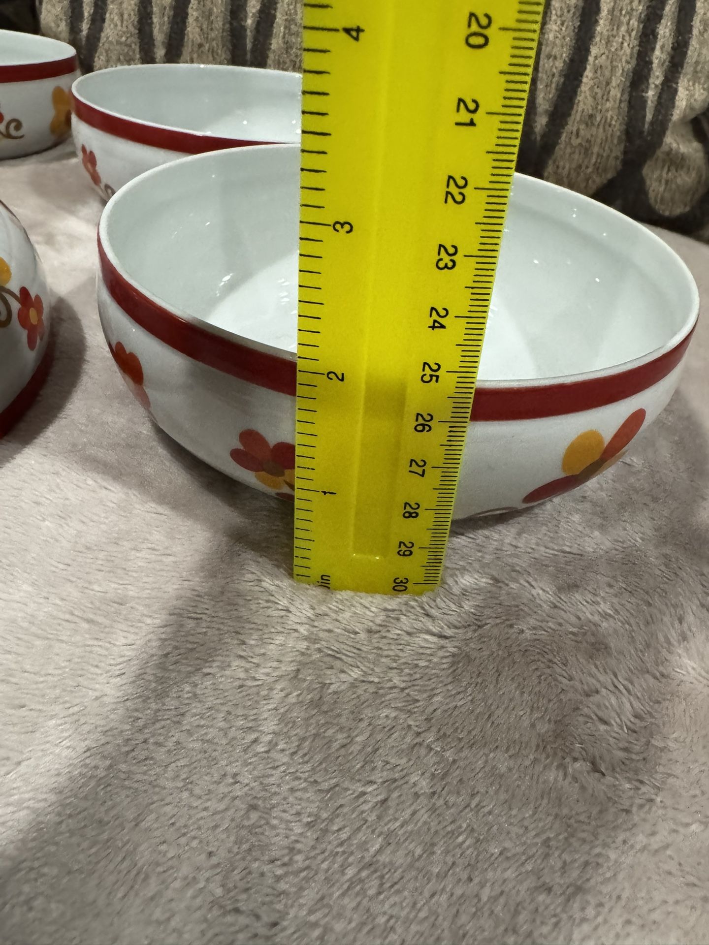 VTG Block Portugal PAPRIKA Vista Alegre Hearthstone Red Yellow Soup Cereal Bowls