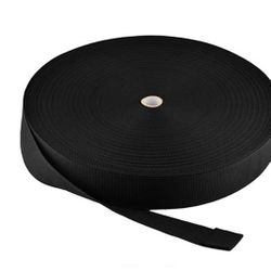 2” Black Polypropylene webbing roll