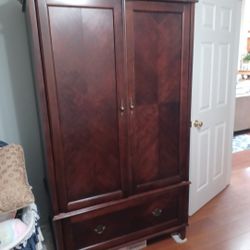 Wood Armoire 