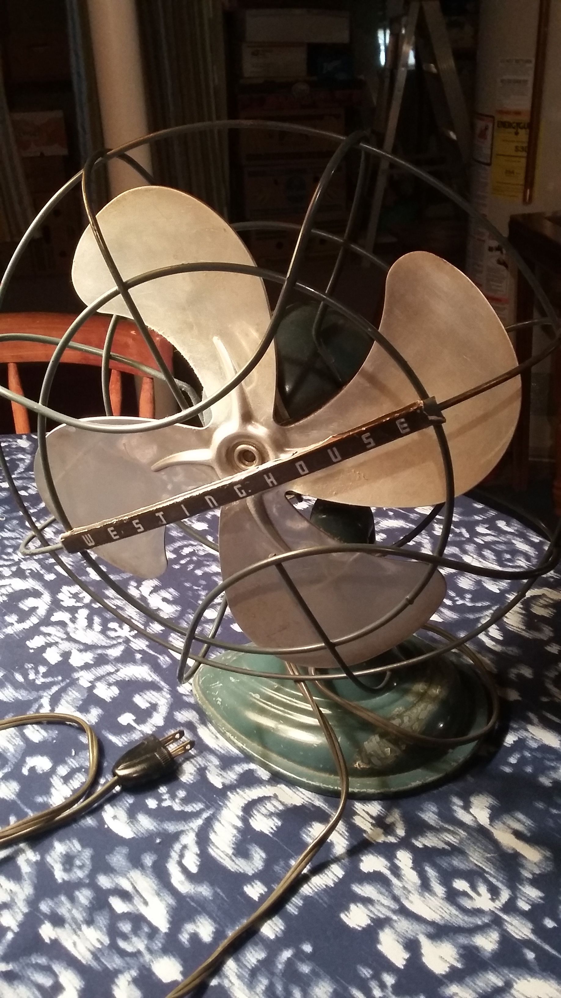 Antique vintage electric fan