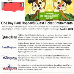 Disneyland Park Hoppers 
