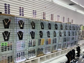 Glass displays with LED light