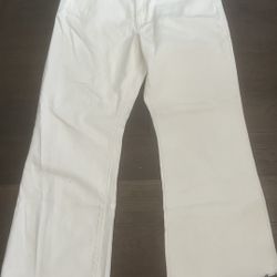 White Flared Levi’s