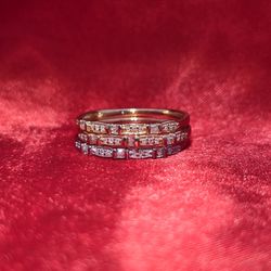 10k Yellow Gold Diamond Band Rings 0.20 ctw