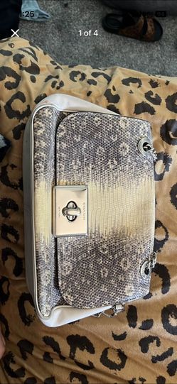 Coach Snake Skin And Leather