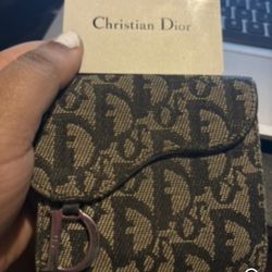 Authentic Dior Saddle Wallet