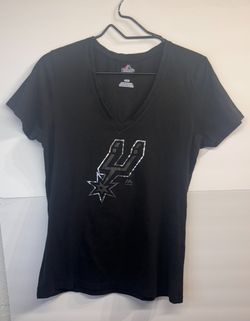 Majestic San Antonio Spurs Black T-Shirt Women's Size Medium