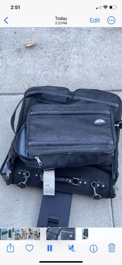 Samsonite Garment Bag And Carry On Bag
