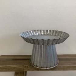 Farmhouse Shelf Decor Gavanized Tray