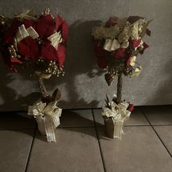 Standing Christmas Plant Decor 