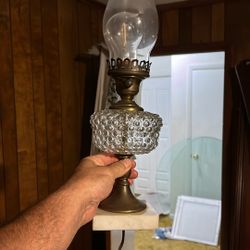 Vintage hurricane lamp