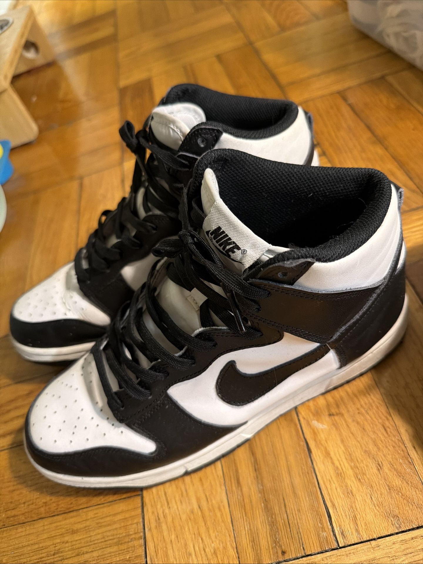nike dunk high black white panda size 9 men no box