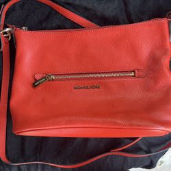 Michael Kors, Orange/Coral Purse Like New