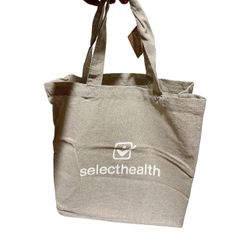 Lot Of 50 Select Health Brand New Cotton Tote Bags Party Favor 