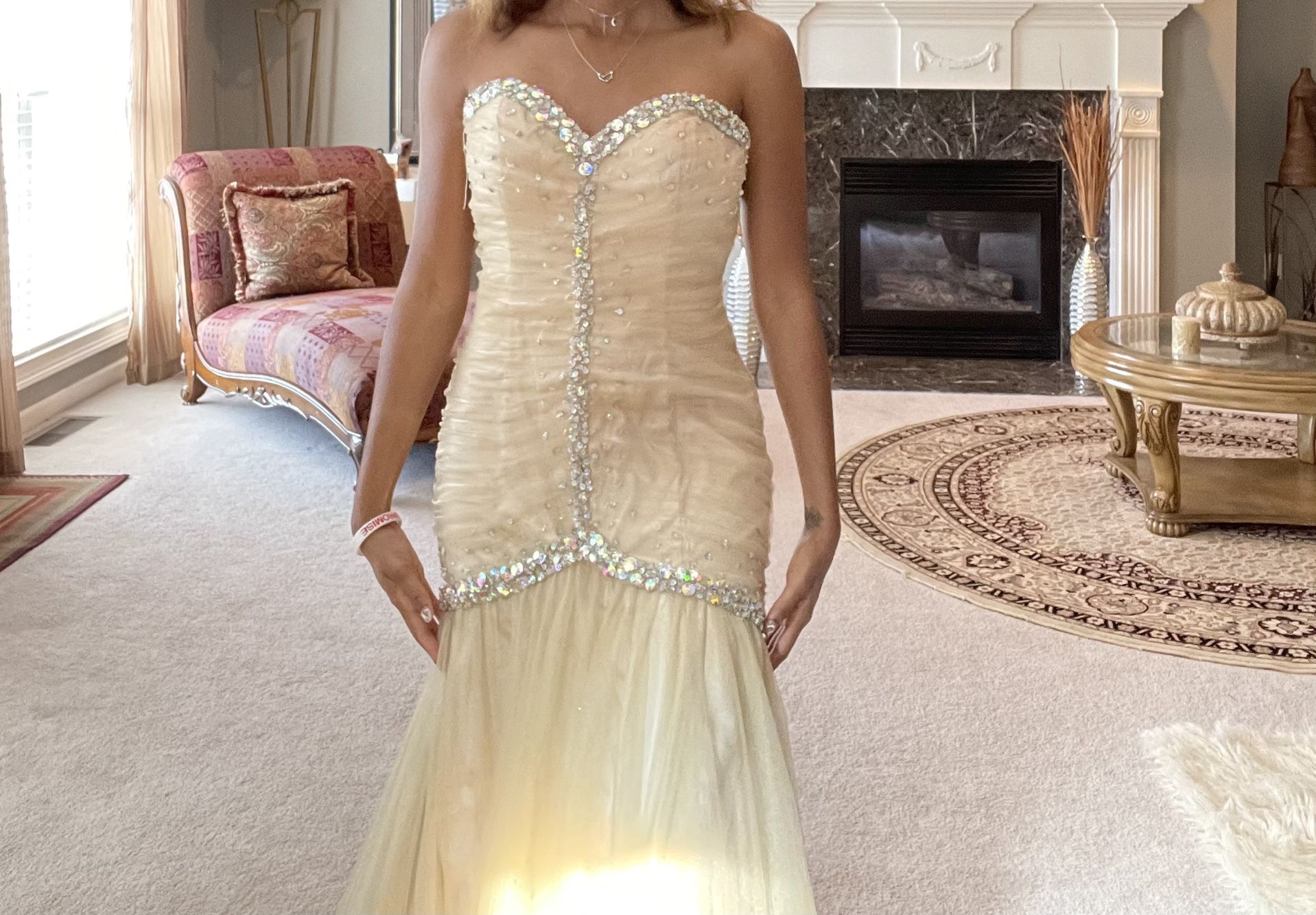 Gold Prom Dress 
