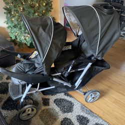Gently Used Graco Duo Glider Click Connect Double Stroller
