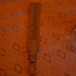 Baby Blue Lululemon Keychain