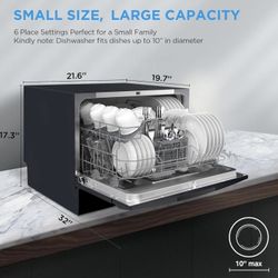 BRAND NEW Midea Countertop and Built-in Dishwasher