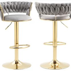  NEw Barstool Grey Velvet 