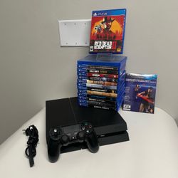 Sony Playstation 4 PS4 Console 500GB CUH-1215A Firmware 12.00 + 15 Games TESTED!