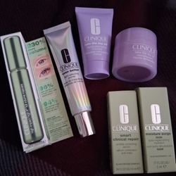 Clinique Mascara, Primer, Cleansing Balm And Mousse, Moisturizer 